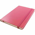 JAM Paper Hardcover Large Journal Notebook with Elastic - 70 Lined Sheets - 5 7/8" x 8 1/2" - Pink-Size: Large (5 7/8 x 8 1/2 inches) | Fits easily in bags, backpacks, and brief cases.