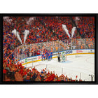 Edmonton Oilers Conference Final Celebration - Framed Canvas - 31" x 22"-Premium canvas print with gallery-wrapped edges