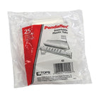 Pendaflex Clear Hanging Folder Tabs - 2" - 25 Pack-Includes blank white inserts for creating your own headings