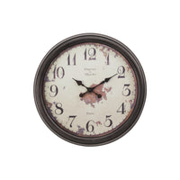 Monarch Specialties Clocks 20" Round Wall Clock - Brown -This simple and trendy 20" round wall clock, in a rich dark brown finish brings a timeless touch to your home decor