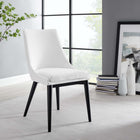 Modway Viscount Fabric Dining Chair - White-Dense Foam Padding