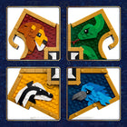 LEGO Harry Potter Hogwarts House Crest-Discover iconic items, including the Hufflepuff Cup, in hidden compartments