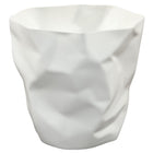 Modway Lava Trash Bin - White-Durable plastic