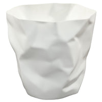 Modway Lava Trash Bin - White-Durable plastic