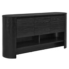 Modway Duval 62" Oval Sideboard - Black-Engineered Wood Blend