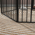 PawHut 6-Panel Heavy Duty Dog Playpen with Door for Small Dogs-Colour: Black
