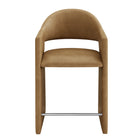 Modway Talia 37" Vegan Leather Counter Stool - Toast-Arrives Fully Assembled