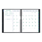 Blueline 2027 Timanager CoilPro 13-Month 7-Day Weekly/Monthly Planner - 11" x 8-1/2" - Black-Each spread has boxes for daily priorities, phone calls, correspondence and personal notes