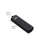BlueDiamond WeatherGuard 10' 3-Outlet Surge Protector -3 Full Power Outlets: 1875W of full power for all of your power requirements