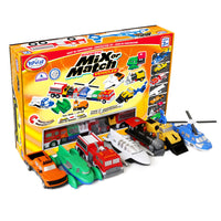 Popular Playthings Magnetic Mix or Match Vehicles Deluxe 2-Great way to unlock a child's imagination and watch them play for hours on end!