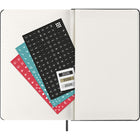 Moleskine 2026 Classic 12-Month Hard Cover Daily Planner - 5" x 8.25" - Black-Colour-coordinated expandable inner pocket