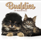 DateWorks 2026 16-Month Mini Wall Calendar - 7" x 7" - Buddies - English-7.00" x 7.00"