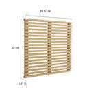 Modway Render Wall Mount Twin Headboard - Oak-6