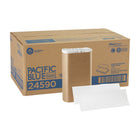 Georgia-Pacific Pacific Blue Basic Recycled Multifold Paper Towels - White - 16 Pack-White sheets look clean and sanitary