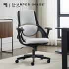 Sharper Image C2 Axis Ergonomic Swivel Executive Office Chair - White/Black-Optimal spinal alignment for enhanced comfort and support
