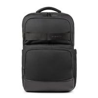 Bugatti Blake Business Backpack - For 15.6"  Laptops - Black-Made of resistant polyester with synthetic leather trims