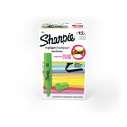 Sharpie Chisel Tip Tank-Style Highlighters - Green - 12 Pack-SMEAR GUARD ink—specially formulated to resist smearing