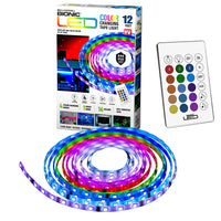 Bell+Howell Bionic LED Colour Changing Tape Light - 12'-Hassle-free design, attach to walls, cabinets or closets using the adhesive backing