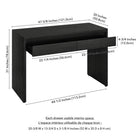 Hudson&Canal Ashcroft 48'' Desk - Black Grain-8