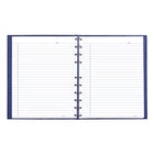 Blueline - NotePro Hardcover Twin-Wire Notebook - 10-3/4" x 8-1/2" - Indigo Blue-Maximize 150 white ruled, micro-perforated pages with margin, printed using vegetable oil-based ink on acid-free paper to prevent fading over time