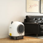 PawHut Automatic Cat Litter Box with App Control-Solid fragrance box keeps odors at bay, maintaining freshness 
