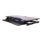 Rocelco 43" Hi-Lift Adjustable Desk Riser - Black-Quick disconnect keyboard tray allows portable use. 