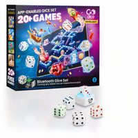 GoDice Family Pack-Revolutionary Dice Set: GoDice Family Pack is a set of 5 smart connected dice that elevate traditional dice games into the digital age, turning your tablet or phone into an interactive board game.