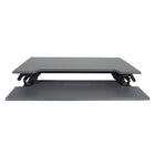 Victor High Rise Height Adjustable Standing Desk with Keyboard Tray (DCX760)-Raise and lower workstation by lightly squeezing the ergonomic levers