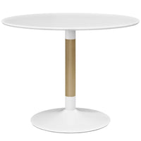 Modway Whirl Round Dining Table - White-Round Dining Table