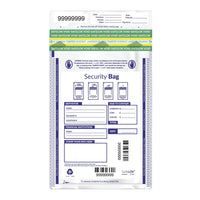 Deluxe Tamper Evident Security Cash Deposit Bag, 9" x 12", 100 Pack (W414-100)-Ideal for day or night drop deposits or other cash shipments