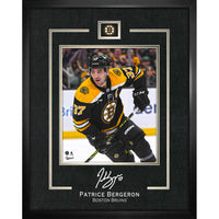 Patrice Bergeron Bruins Replica Signature Frame - Framed Print - 16" x 20"-Premium virtual frames