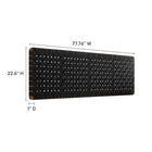 Modway Sparta Weave Wall-Mount Vegan Leather King Headboard - Walnut Black-6