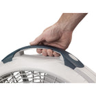 Lasko Wind Machine 20" Pivoting Air Circulator Floor Fan-Pivoting fan head allows you to direct airflow from floor to ceiling, providing maximum air circulation
