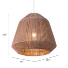 Zuo Impala Ceiling Lamp - Brown-8