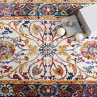 Modway Entourage Samira Distressed Vintage Floral Vintage Medallion Area Rug - 8 ft W x 10 ft L - Multicolored-Protect Floors From Foot Traffic / Furniture
