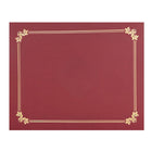 St. James Premium Double Display Certificate Holders for 8.5" x 11" Documents - Burgundy with Gold Foil Border - 10 Pack-Classic gold foil border design for a refined, ceremonial appearance