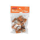 JAM Paper Colourful Binder Clips - Medium - 1 1/4" - Orange - 15 Pack-Colour: Orange | Made of tempered steel for an extra strong hold