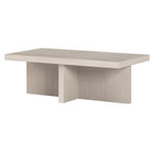 Hudson&Canal Boden 44"W Rectangular Coffee Table - Alder White-Tabletop features a weight capacity of 60 lbs