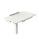 Uplite Height Adjustable Mobile Desk - Sit Stand Tilting Table with Wheels-STURDY & STABLE DESIGN - The L-shaped base with hidden casters ensures stability and minimizes the risk of tipping.
