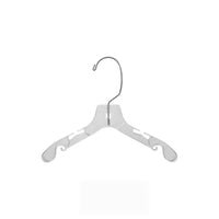 Eddie's Children's 10" Plastic Top Hangers - Clear - 100 Pack-Children's Plastic Top Hangers