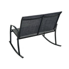 Dura Housewares Portland Double Rocker - Grey-Sling-tex fabric for easy maintenance