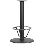 Flash Furniture Chrome 24" Bar Height Base, Black (XUTR24BAR4CFR)-Restaurant Table Base