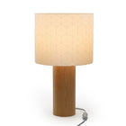 Decent Living Wooden Maple Table Lamp - Kumiko Pattern 2-Made in Canada with local premium Canadian maple.