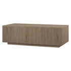 Hudson&Canal Paxton 48"W Rectangular Coffee Table - Antiqued Grey Oak-Tabletop features a weight capacity of 75 lbs