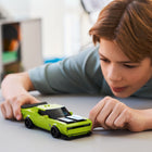 LEGO Speed Champions Dodge Challenger SRT Hellcat Sports Car Toy-Authentic Dodge details - This LEGO Hellcat car model replicates details from the real-life high-performance muscle car, including a long hood, bulging hood scoop, bold front grille and dual tailpipes