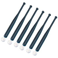 Champion Sports Bat and Ball Set, 6 Pack-Colour: Black