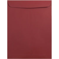 JAM Paper 10 x 13 Open End Catalog Envelopes with Gum Closure - Dark Red - 25 Pack (31287541A)-Dark Red Open End Catalog Envelopes