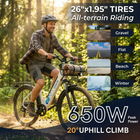 Gyrocopters Glacia Electric Bike for Adults & Teens - Speed 45 kmph - PAS 93 km - White-Track speed, battery level, trip distance, and more with an easy-to-read display, plus quick-access controls for speed modes and lighting