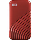 Western Digital My Passport 2TB USB 3.2 External Solid State Drive - Red-2TB storage capacity: Provides ample space for storing documents, photos, music and more