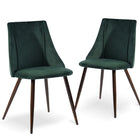 Homy Casa Desk Chairs with Armrests Suede Brown Fabric  - 2 Pack-Soft Suede Texture – Upholstered in smooth brown suede-look fabric for a cozy feel